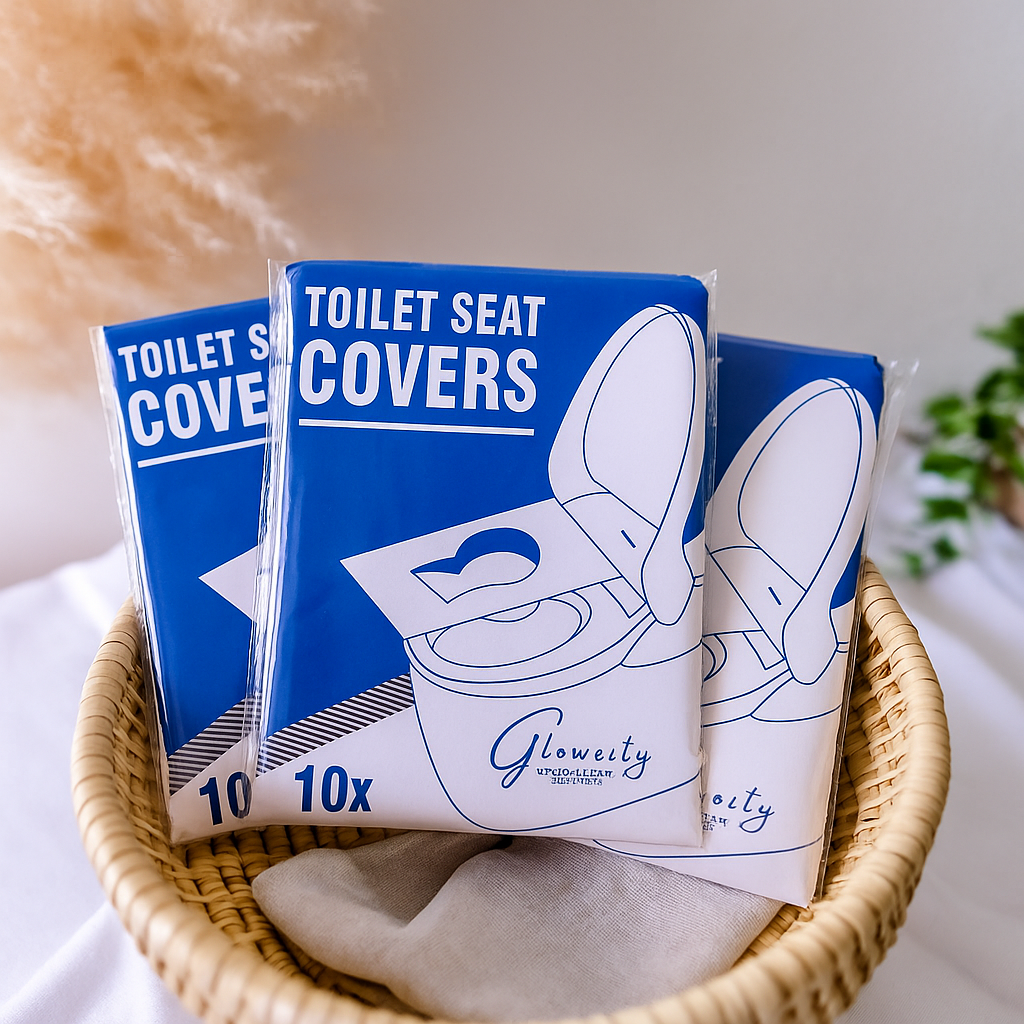 30 pcs Disposable Toilet Seat Covers ll Thick Flushable Toilet Seat Covers Disposable for Portable Travel Public Restrooms